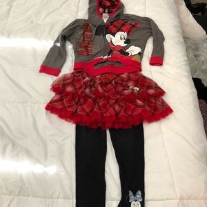 Disney Girls set ( hoodie, leggings and skirt)